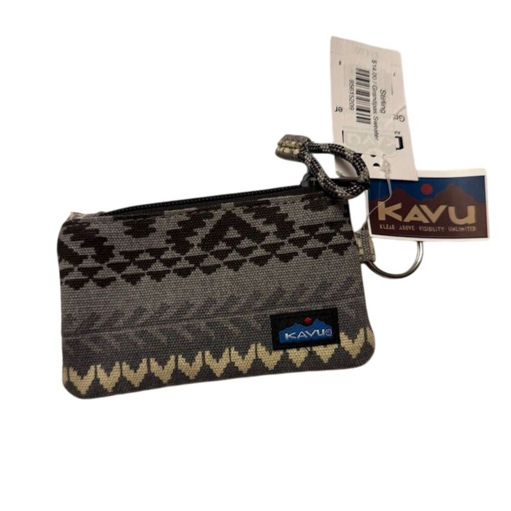 KAVU Stirling Unisex Multicolor Geometric Zip Around Wallet